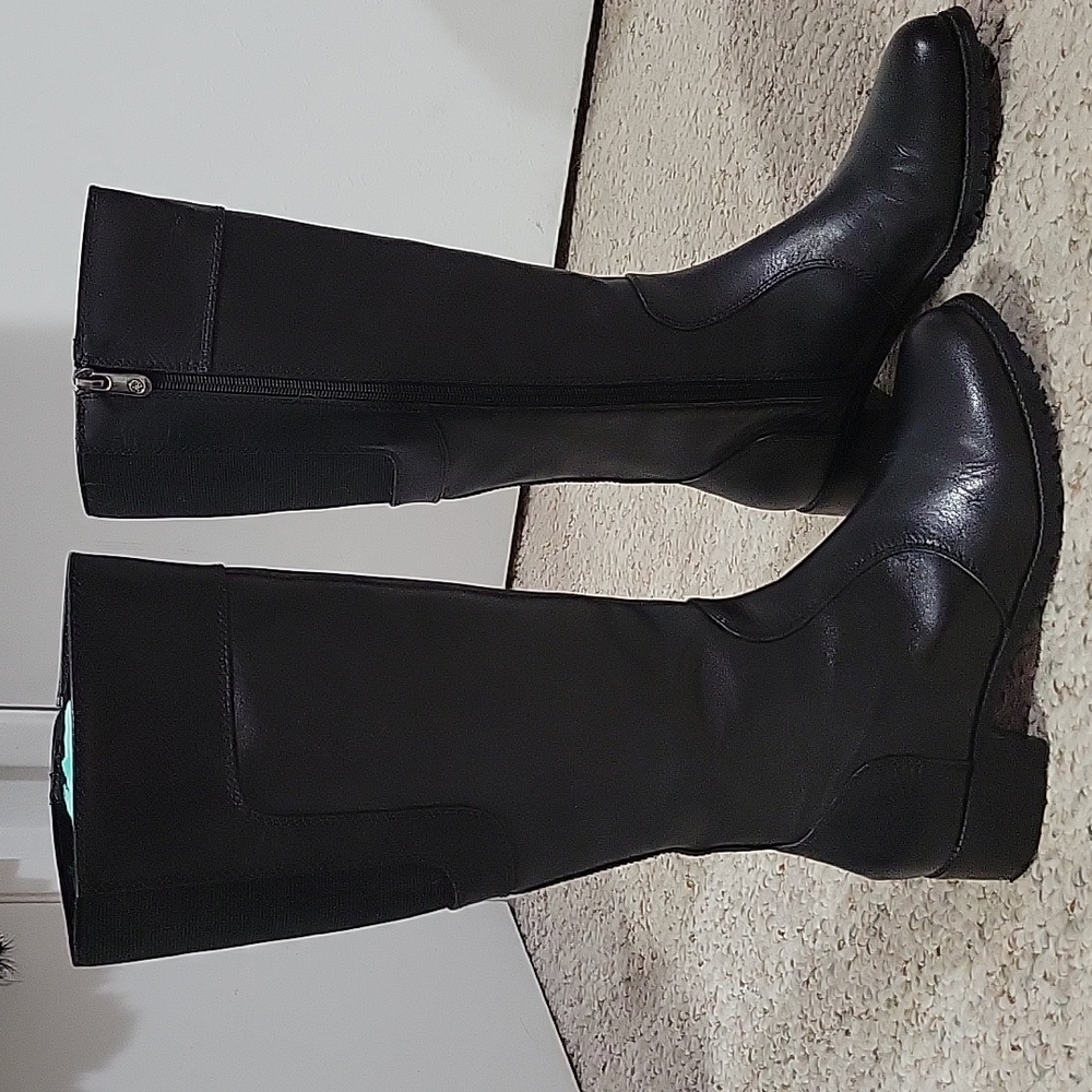 Adrianne Vittadini TULSA Leather Motorcycle Boots